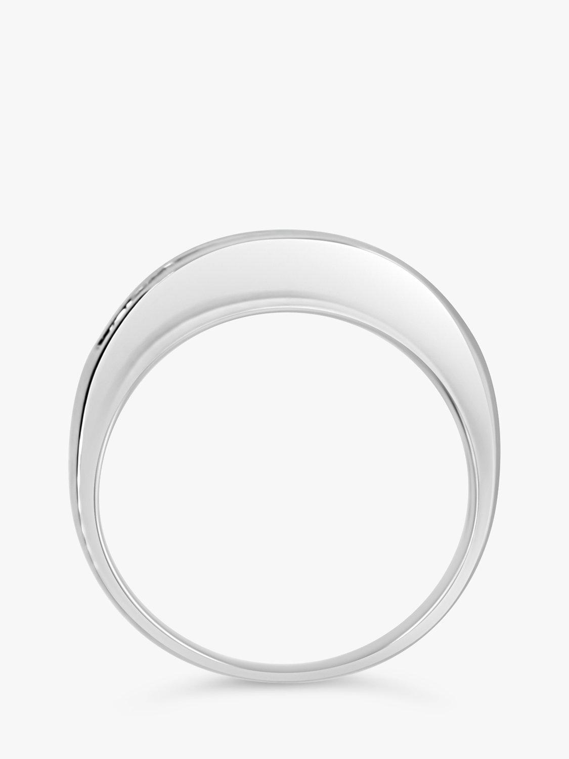 Product image 5 of 6, which shows Milton & Humble Jewellery Pre-Loved 18ct White Gold Diamond Half Eternity Ring