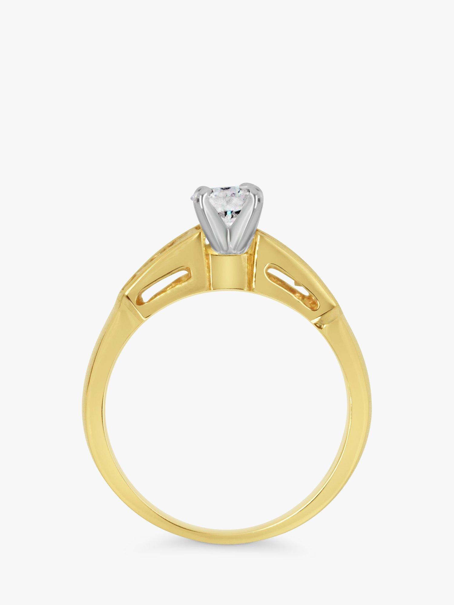 Product image 4 of 5, which shows Milton & Humble Jewellery Pre-Loved 14ct Yellow and White Gold Diamond Ring