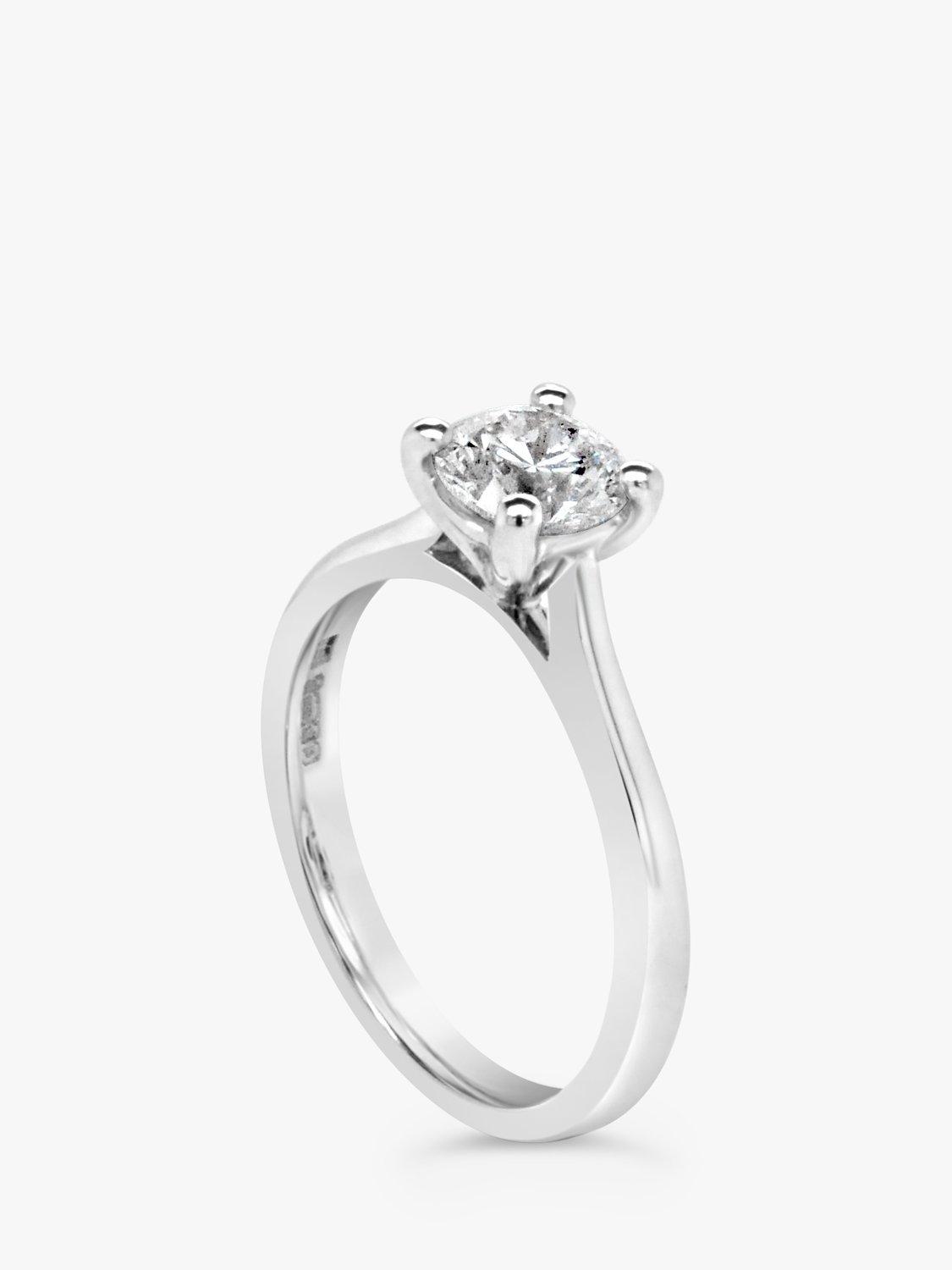 Product image 2 of 6, which shows Milton & Humble Jewellery Pre-Loved Platinum Solitaire Diamond Ring, Dated Edinburgh 2014
