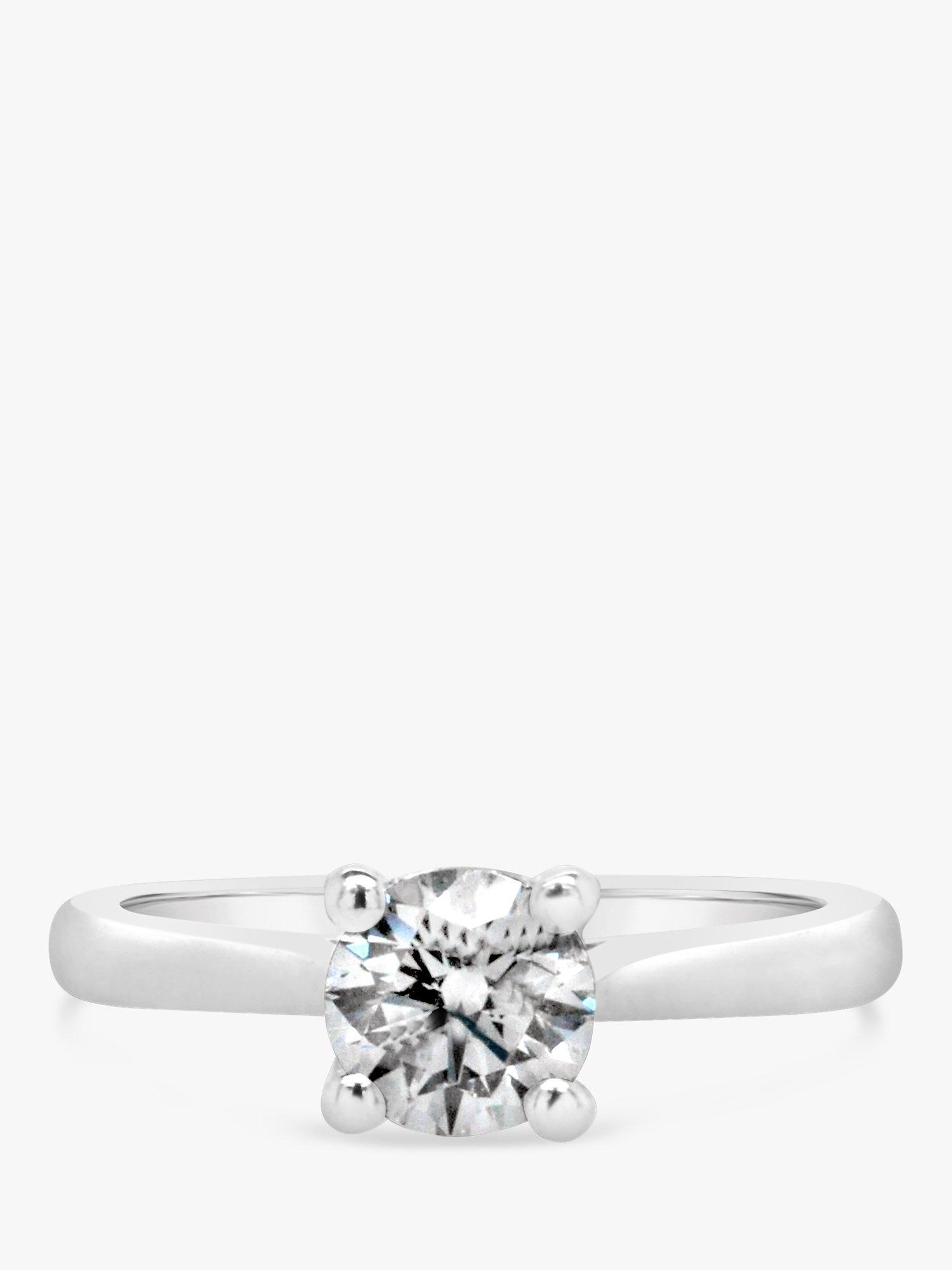 Product image 3 of 6, which shows Milton & Humble Jewellery Pre-Loved Platinum Solitaire Diamond Ring, Dated Edinburgh 2014