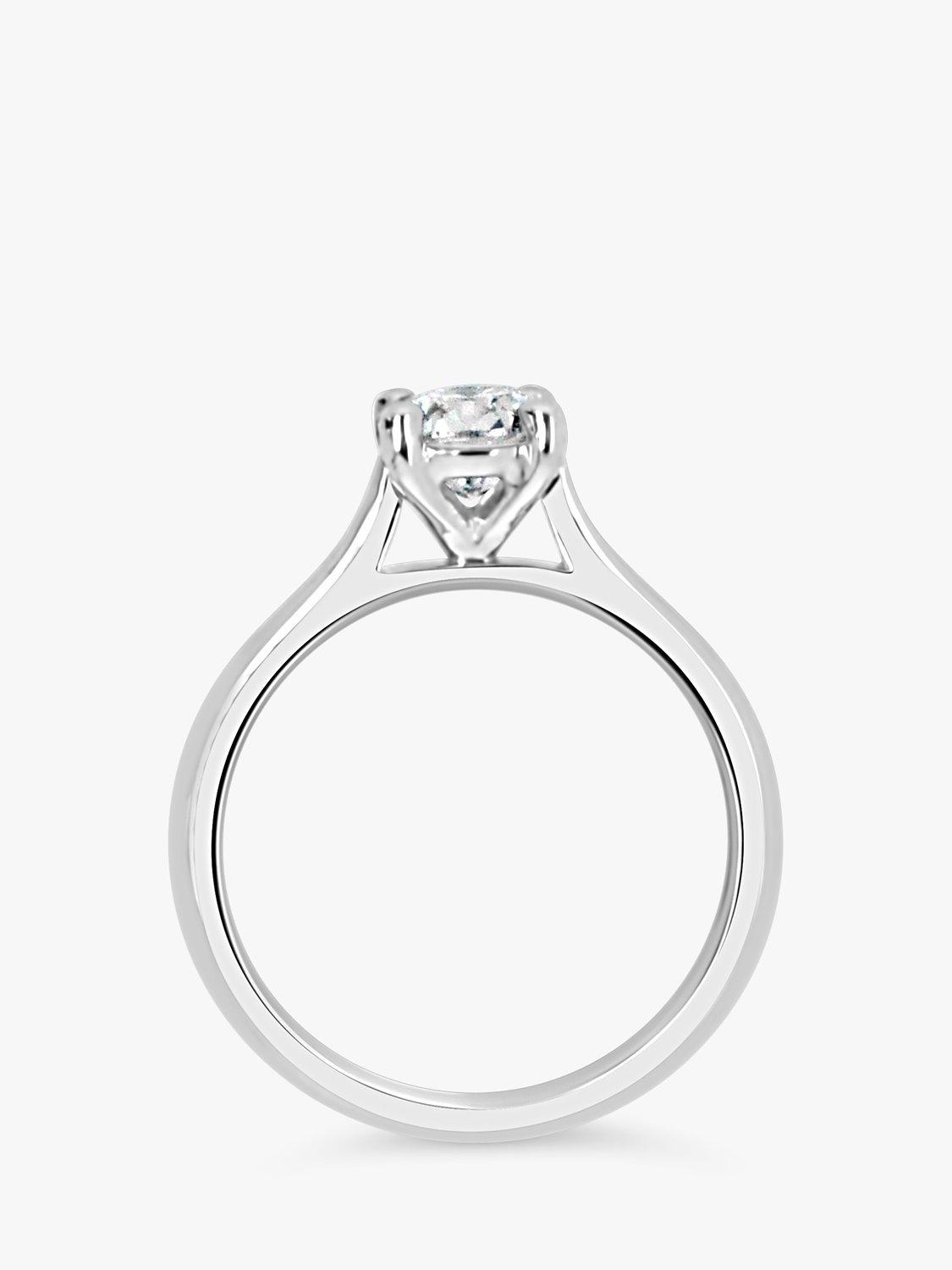Product image 5 of 6, which shows Milton & Humble Jewellery Pre-Loved Platinum Solitaire Diamond Ring, Dated Edinburgh 2014