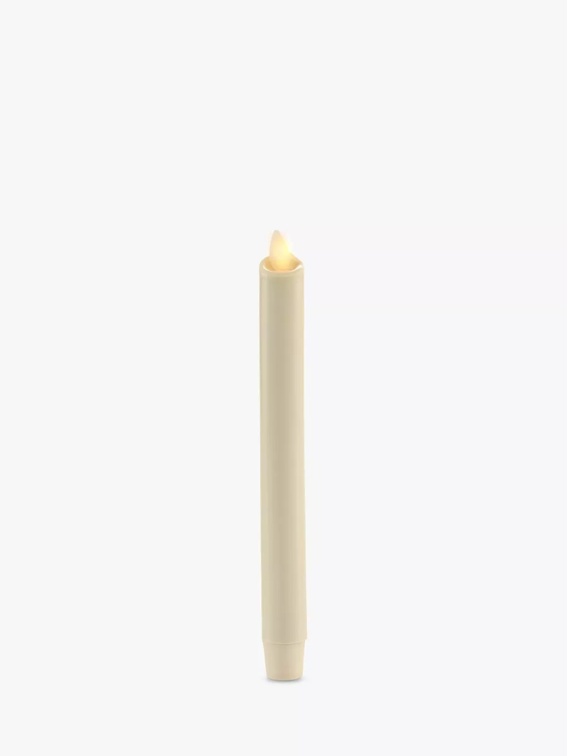 Luminara 8" Flameless LED Taper Candles With Moving Wick – Set Of 4 White