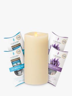 Luminara Fragrance Diffusing LED Pillar Candle, Ivory - view 2, Multi