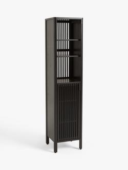 John Lewis Slatted Bathroom Tallboy, Slate