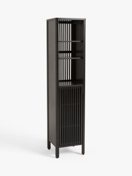 John Lewis Slatted Bathroom Tallboy, Slate