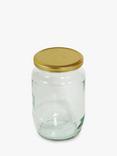 Tala Round Pickling/Preserving Jar, 900ml, Clear/Gold