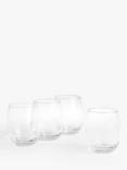 John Lewis Studio Glass Tumbler, Set of 4, 330ml, Clear