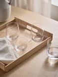 John Lewis Studio Glass Tumbler, Set of 4, 330ml, Clear