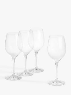 John Lewis Studio Red Wine Glass, Set of 4, 450ml, Clear, Clear