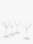 John Lewis Studio Coupe Cocktail Glass, Set of 4, 240ml, Clear