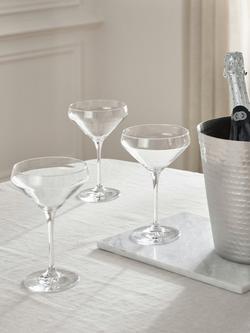John Lewis Studio Coupe Cocktail Glass, Set of 4, 240ml, Clear - view 2, Clear