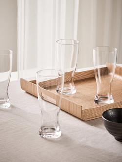 John Lewis Studio Beer Glass, Set of 4, 380ml, Clear - view 2, Clear