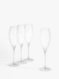 John Lewis Studio Prosecco Glass, Set of 4, 270ml, Clear, Clear