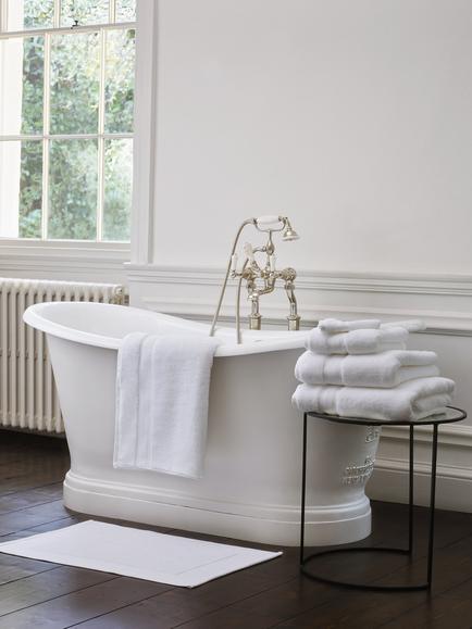 Jasper Conran London Turkish Cotton Soft Bath Mat, White