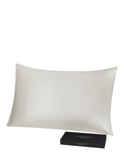 Jasper Conran London Organic Mulberry Silk Standard Pillowcase, Lunar Rock