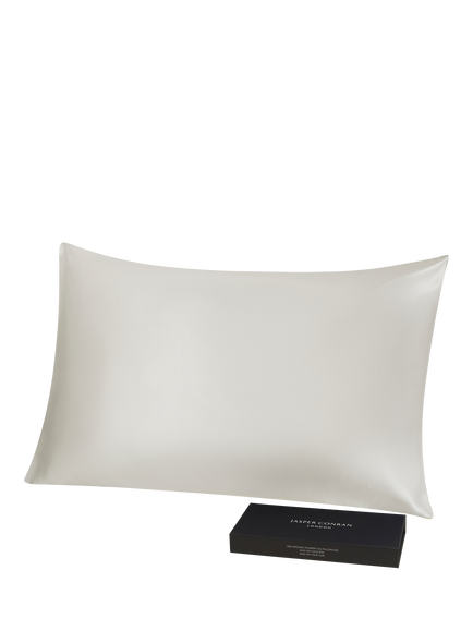 Jasper Conran London Organic Mulberry Silk Standard Pillowcase, Lunar Rock