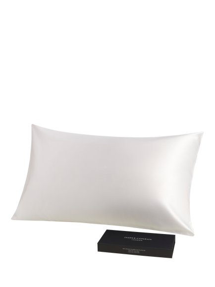 Jasper Conran London Organic Mulberry Silk Standard Pillowcase, White