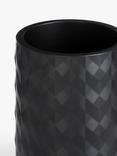 John Lewis Diamond Bathroom Tumbler, Black