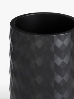 John Lewis Diamond Bathroom Tumbler, Black - view 2, Black