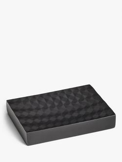 John Lewis Diamond Soap Dish, Black, Black