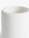 John Lewis Sand Effect Bathroom Tumbler, White