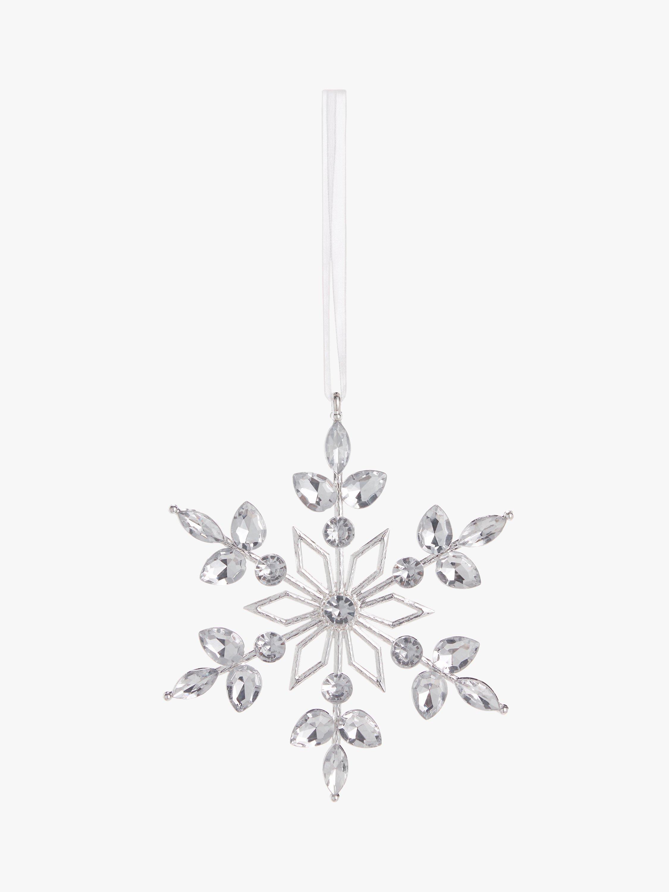 John Lewis Winter Fairytale Metal Snowflake Tree Decoration