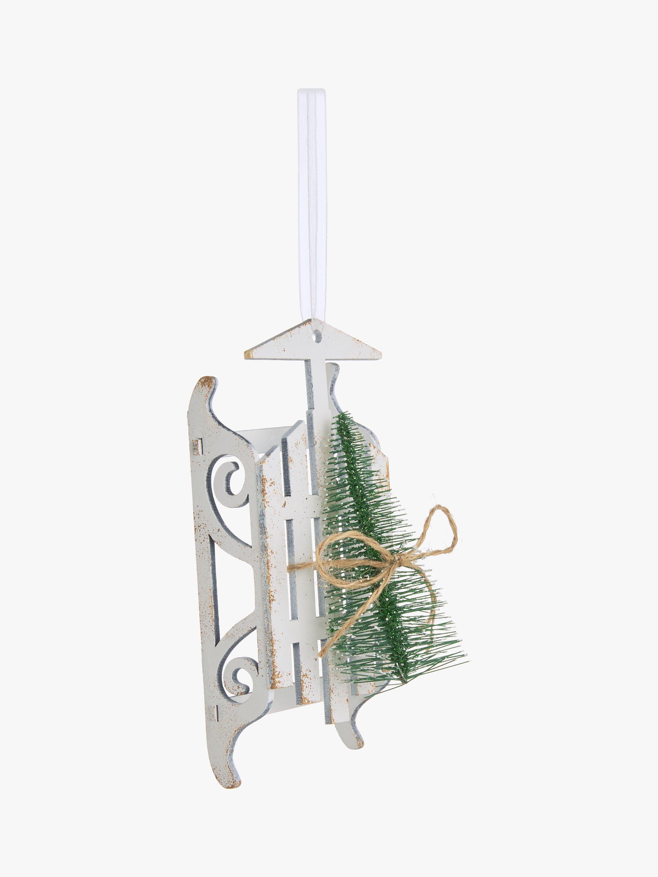 John Lewis Polar Planet Tree on Sledge Tree Decoration
