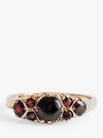 L & T Heirlooms Pre-Loved 9ct Yellow Gold Garnet Ring, Dated Circa 1975