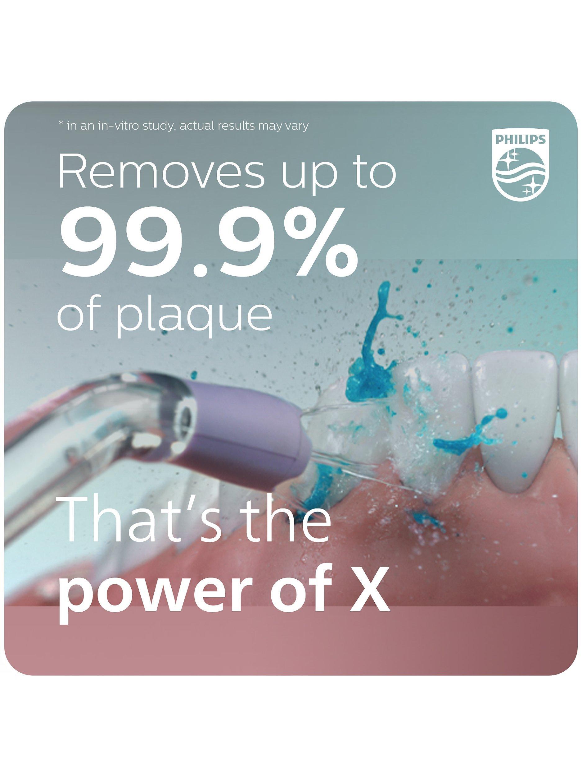 Product image 2 of 10, which shows Philips Sonicare HX3826 Cordless Power Flosser 3000 Water Flosser, Black