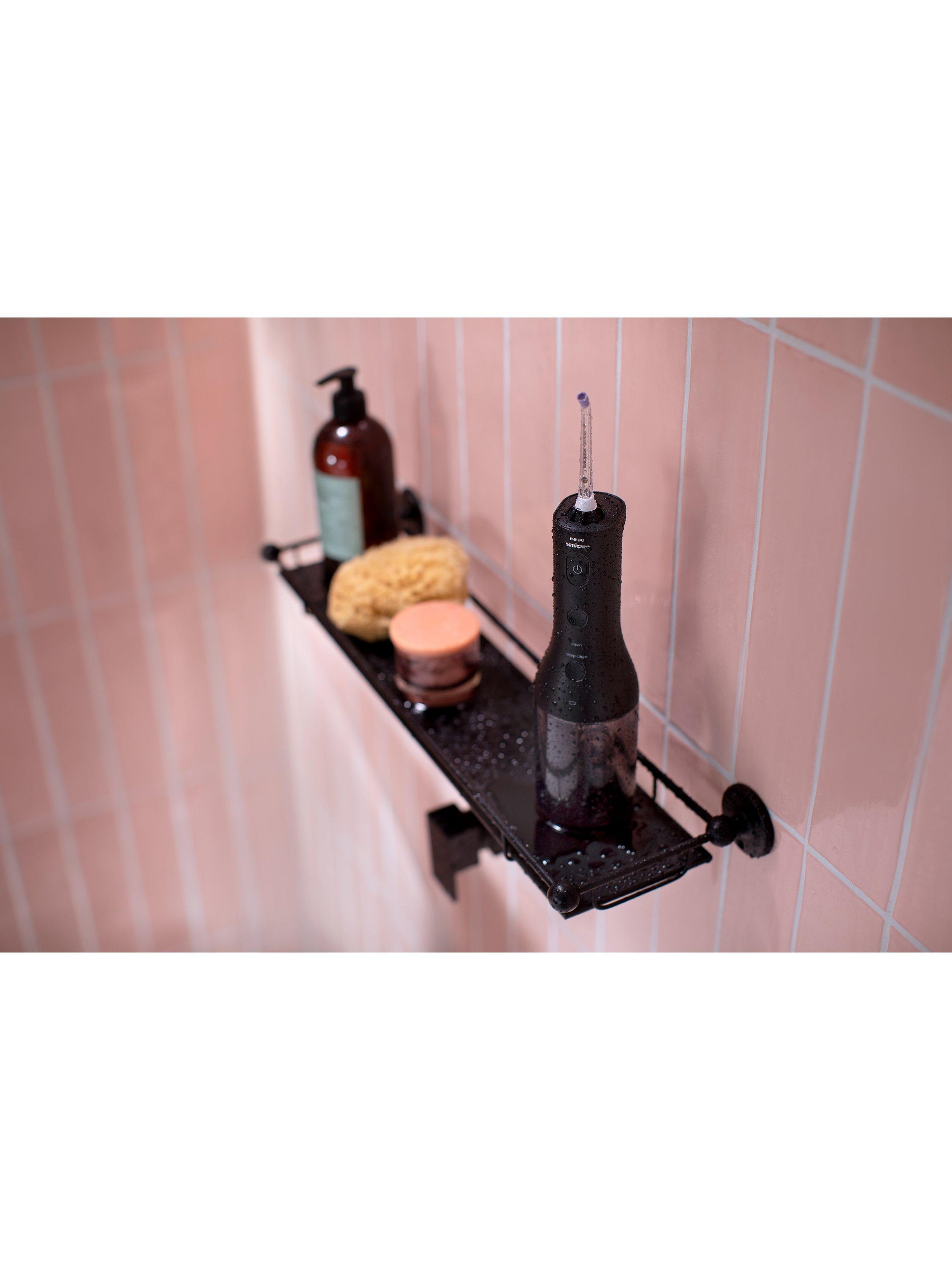 Product image 4 of 10, which shows Philips Sonicare HX3826 Cordless Power Flosser 3000 Water Flosser, Black