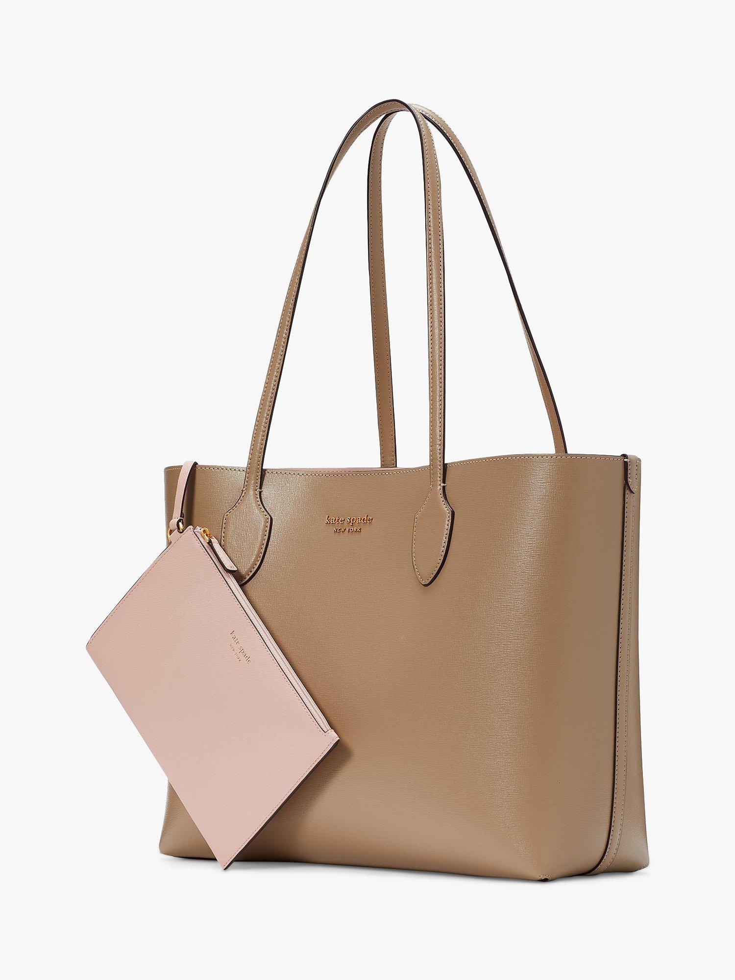 Product image 2 of 5, which shows kate spade new york Bleeker Leather Tote Bag, Timeless Taupe