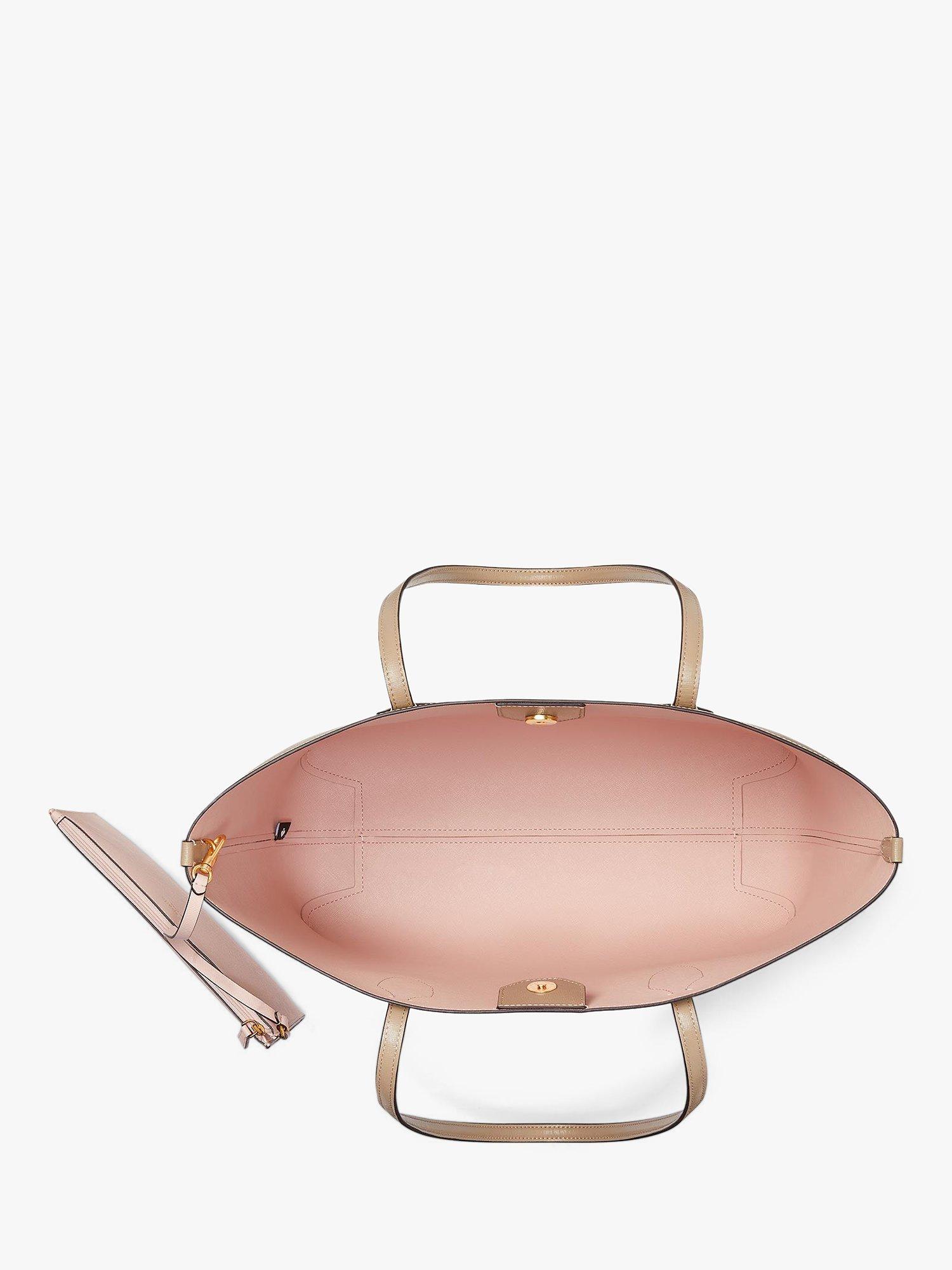 Product image 3 of 5, which shows kate spade new york Bleeker Leather Tote Bag, Timeless Taupe