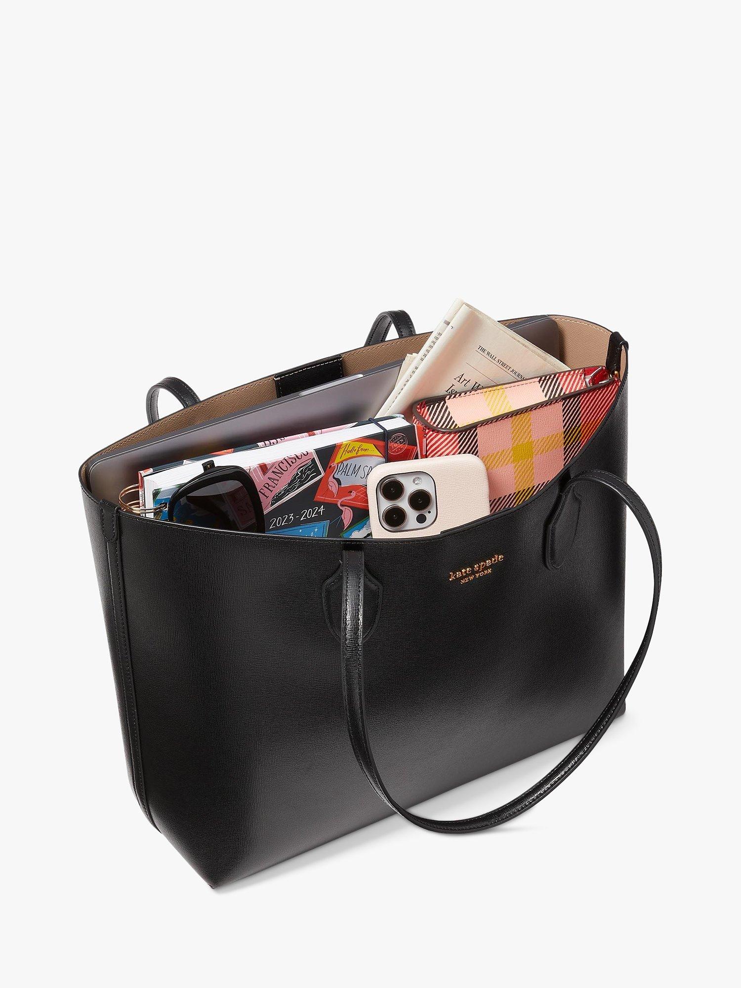 Kate spade tote leather best sale