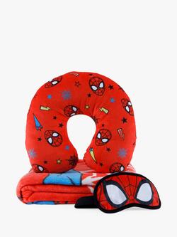 Disney Spiderman Travel Eye Mask, Blanket & Neck Cushion Sleep Set, Multi
