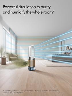 Dyson Humidify+Cool PH04 Air Purifier, White/Copper - view 2, White/Copper