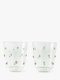 pols potten Nob Glass Tumbler, Set of 2, Green