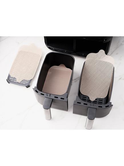 NoStik Reusable Air Fryer Liners, Pack of 4, Brown