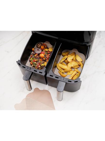 NoStik Reusable Air Fryer Liners, Pack of 4 - view 2, Brown