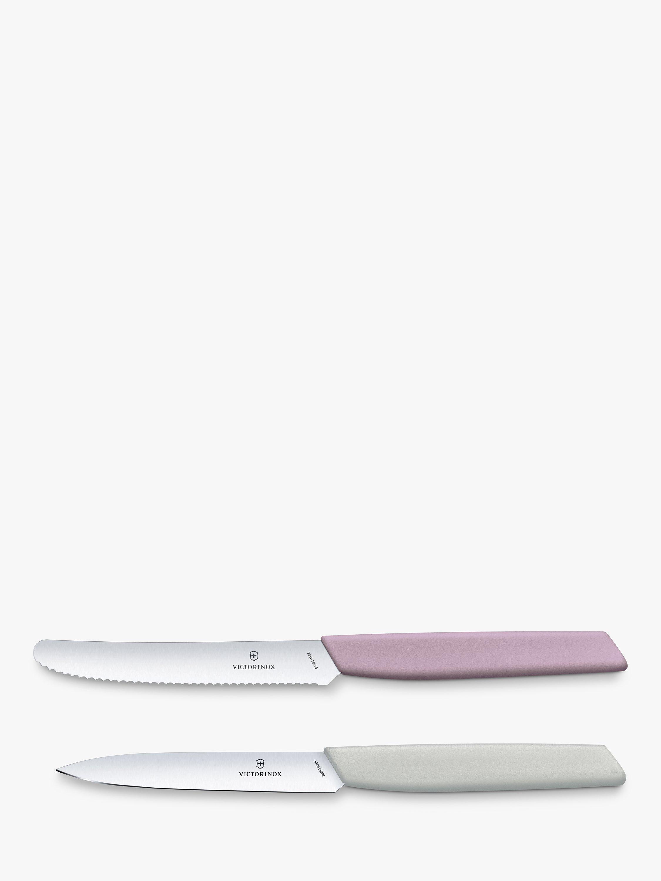 Victorinox Swiss Modern Stainless Steel Paring Knife Set, 2 Piece, Blush