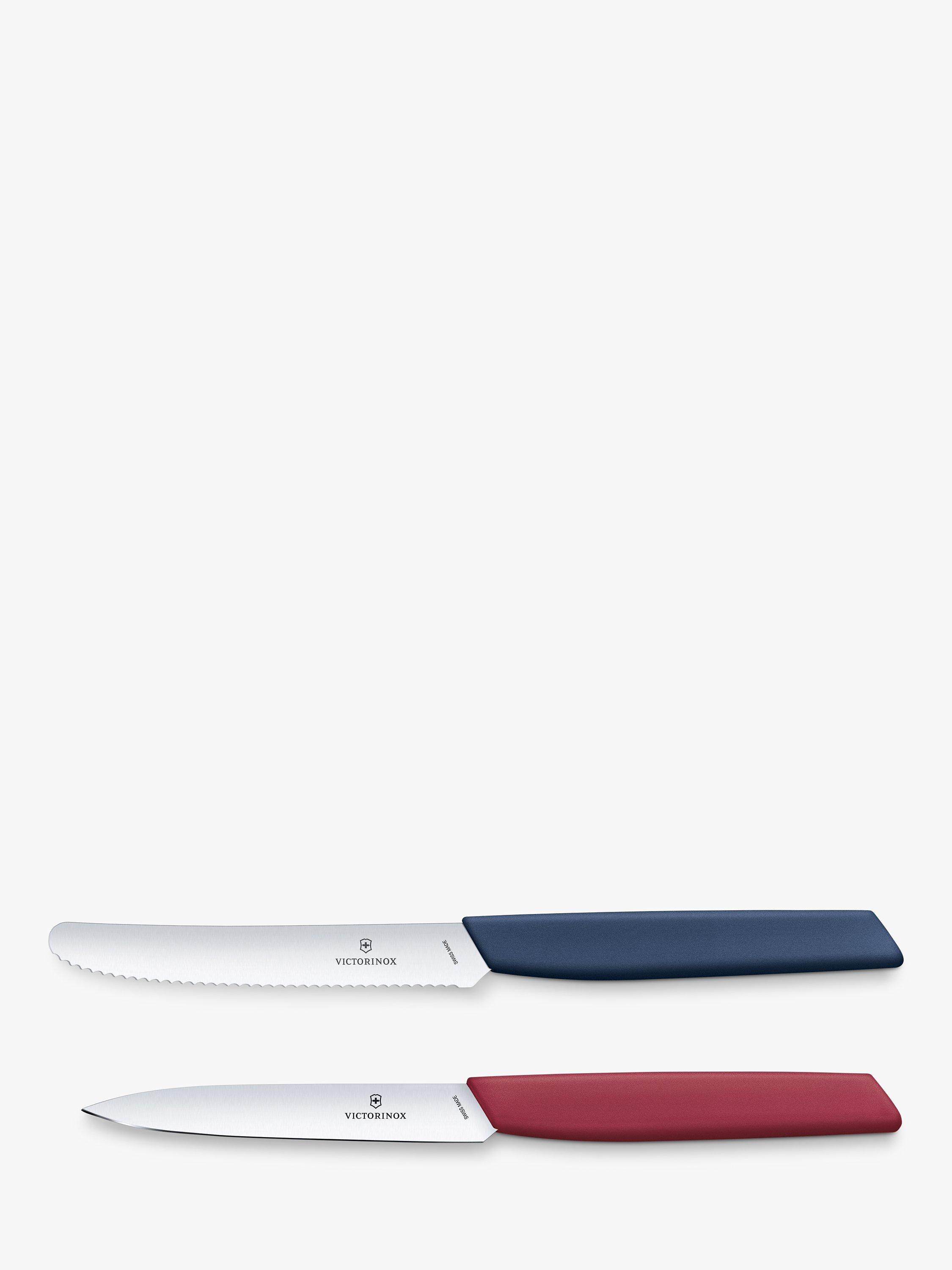 Victorinox Swiss Modern Stainless Steel Paring Knife Set, 2 Piece, Bold