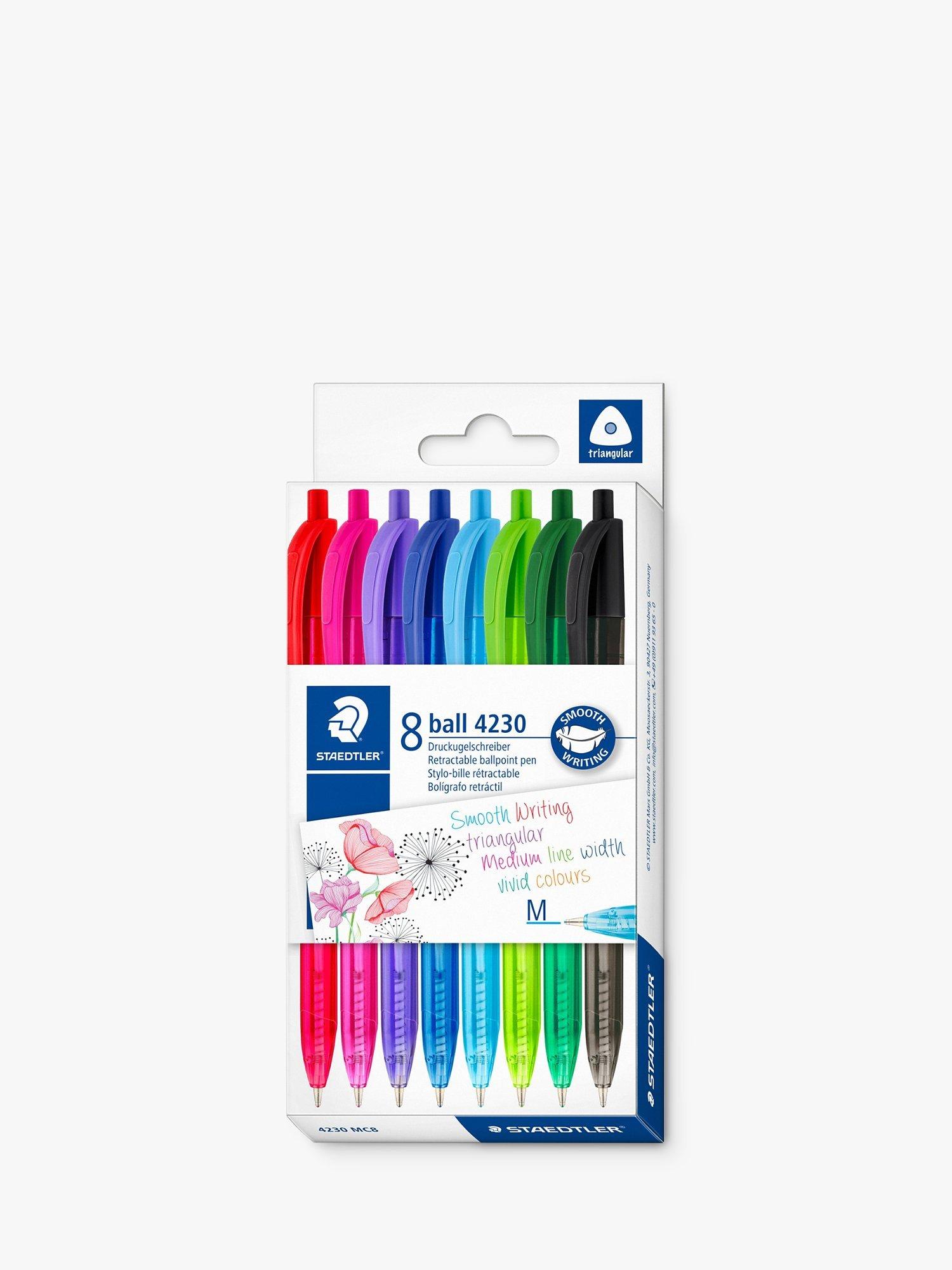 STAEDTLER 4230 Retractable Rainbow Ballpoint Pen Set