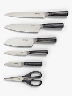 John Lewis Professional Filled Knife Block & Knife Set, 6 Piece - view 2, Black