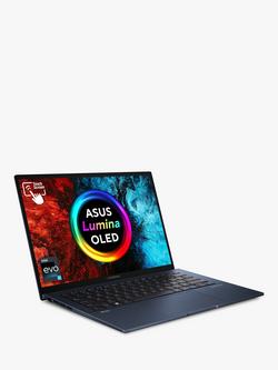 ASUS ZenBook 14 Laptop, Intel Core i5 Processor, 16GB RAM, 512GB SSD, 14" OLED Touch Screen, Ponder Blue, Blue