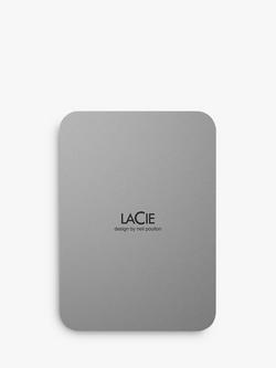 LaCie Mobile Drive Secure, 2TB, USB Type-C, Space Grey, Space Grey