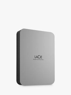 LaCie Mobile Drive Secure, 2TB, USB Type-C, Space Grey - view 2, Space Grey