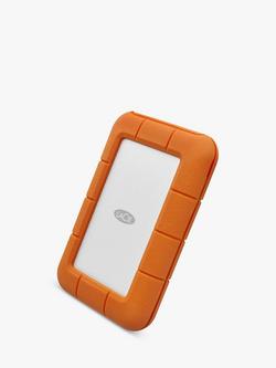 LaCie Rugged External Hard Disk Drive, 5TB, USB Type-C, Orange - view 2, Orange