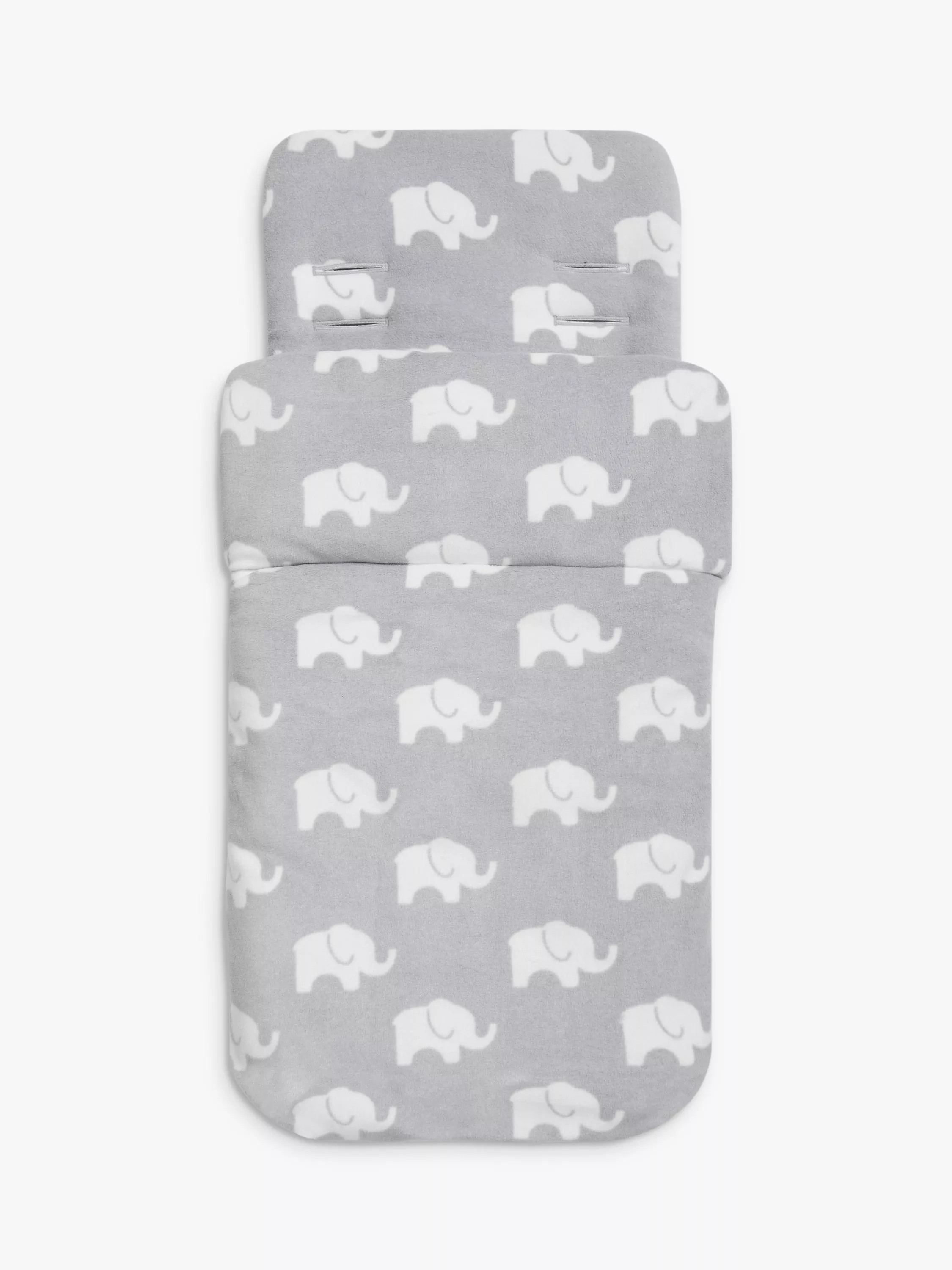 John Lewis Elephant Print Fleece Footmuff