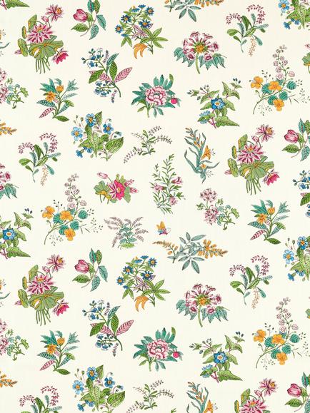 Harlequin x Sophie Robinson Woodland Floral Made to Measure Curtains or Roman Blind, Peridot/Ruby/Pearl, Peridot/Ruby/Pearl