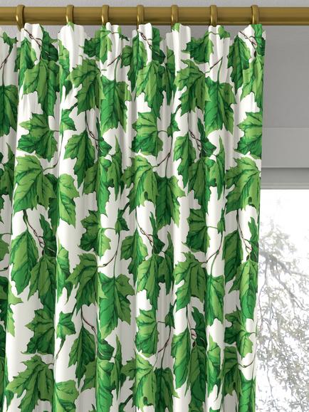 Harlequin x Sophie Robinson Dappled Leaf Made to Measure Curtains or Roman Blind, Emerald - view 2, Emerald