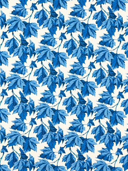 Harlequin x Sophie Robinson Dappled Leaf Made to Measure Curtains or Roman Blind, Lapis, Lapis